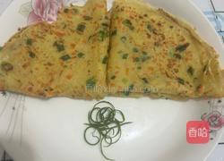 胡萝卜葱花鸡蛋饼的做法图解8