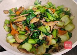 菌菇炒青菜的做法圖解11