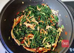 Illustration of how to make stir-fried Malan Dried Fragrance 13