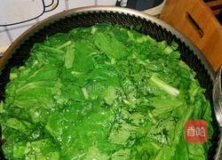 花生沫熬小白菜的做法图解2