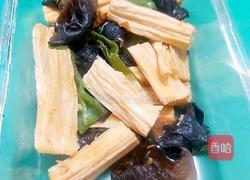 腐竹青椒炒木耳的做法图解9