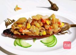 核桃泥炒茄丁的做法图解18