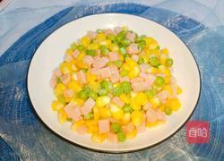 青豆玉米炒火腿的做法图解13