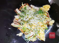 野蒜香干炒鸡蛋的做法图解7