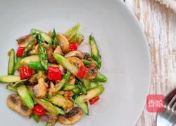 法式蘆筍炒口蘑的做法圖解13