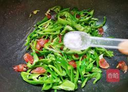 青泡椒炒腊肠的做法图解7