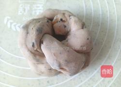 葡萄干花环面包(一次发酵)的做法图解11