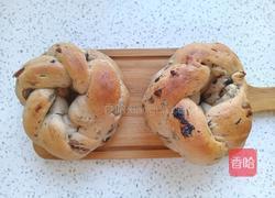 葡萄干花环面包（一次发酵）的做法图解14