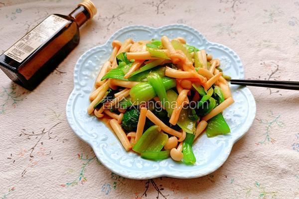 白玉菇炒油菜