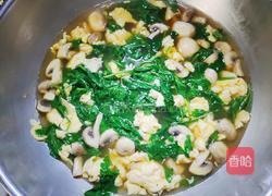 菊花脑蘑菇鸡蛋汤的做法图解14