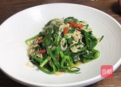 韭菜炒虾米的做法图解7