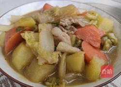 白菜炖土豆的做法图解5