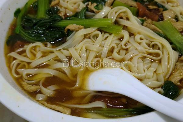 青菜肉丝面