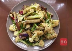 少油茄子炒花菜的做法图解8