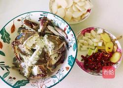 梭子蟹炒年糕的做法图解2