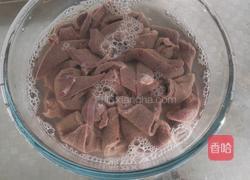 蒜苗炒猪肝的做法图解3