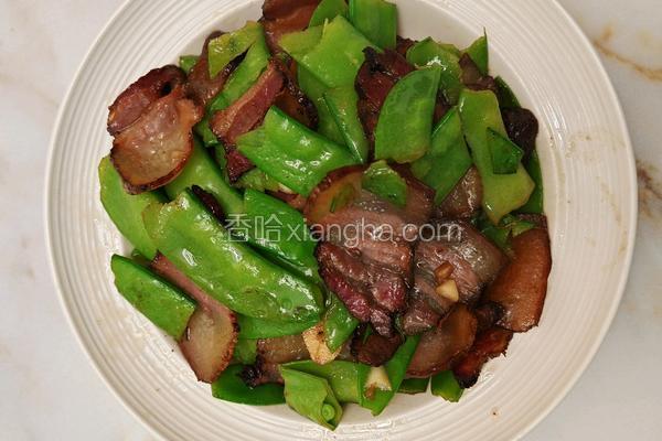 荷兰豆炒腊肉