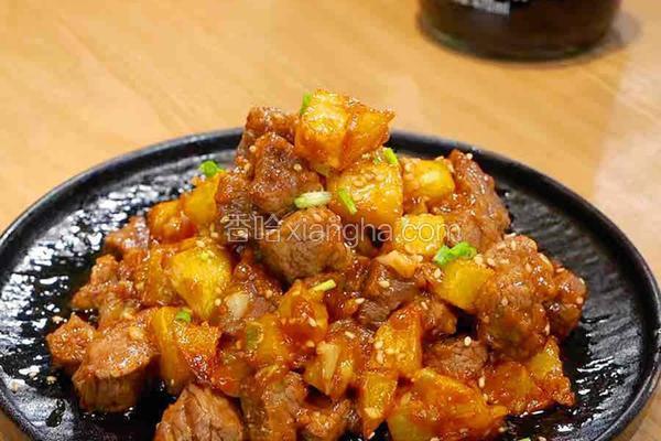 孜然土豆爆炒牛肉