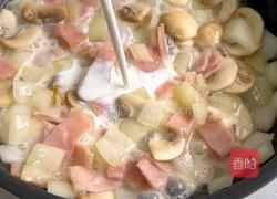 黑松露奶油蘑菇意面的做法图解5