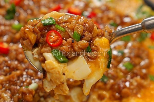 这道肉末豆腐抱蛋，鲜到舌头打卷！