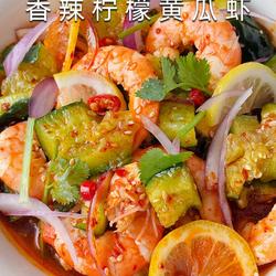 香辣柠檬黄瓜虾的做法[图]