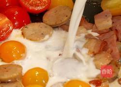 培根香肠奶酱土豆泥的做法图解2
