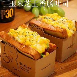 玉米芝士香肠三明治的做法[图]