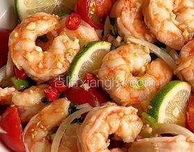 酸辣檸檬蝦
