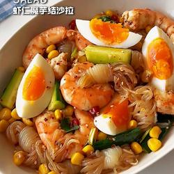 虾仁魔芋结沙拉的做法[图]