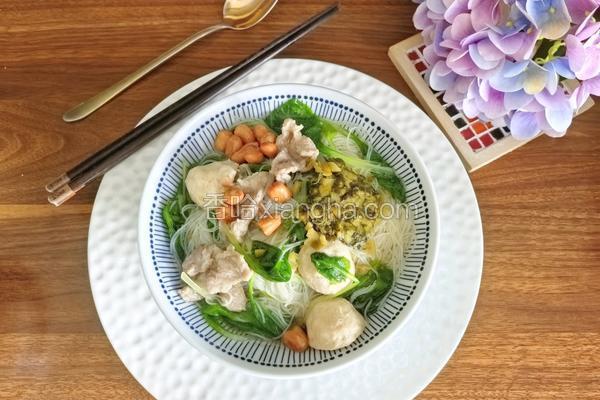 肉丸青菜汤米粉