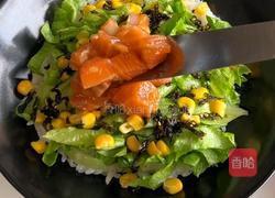 三文鱼生菜拌饭的做法图解6