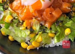 三文鱼生菜拌饭的做法图解8