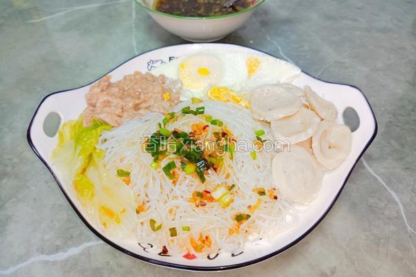 肉末鸡蛋蒸米粉