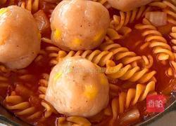 芝士鸡肉丸意面的做法图解6