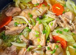 无水蔬菜鸡肉锅