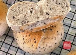 无油黑芝麻贝果的做法图解12