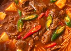 泡菜牛肉豆腐汤