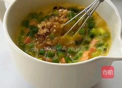 香葱火腿肉松手抓饼的做法图解3