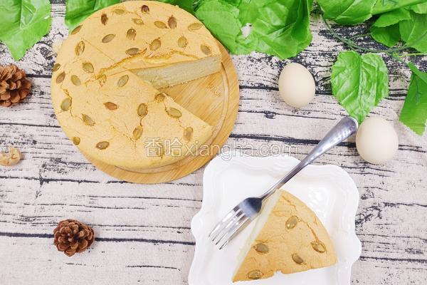 南瓜子芋泥豆乳戚风蛋糕