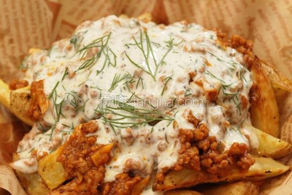 黑松露番茄肉酱薯条