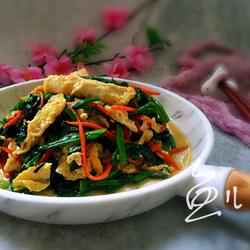 鸡蛋炒菠菜的做法[图]