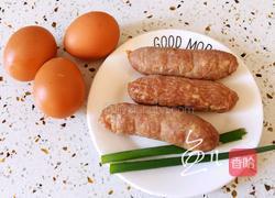 香肠蒸蛋的做法图解1