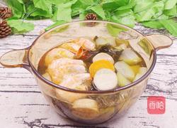日式冬瓜裙带鲜虾菌菇汤的做法图解10