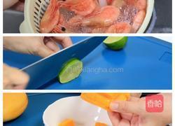 加拿大北极虾紫苏梅子酱腌水果的做法图解1