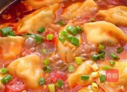 番茄酸汤水饺的做法图解8