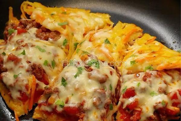 黑松露番茄肉酱土豆饼