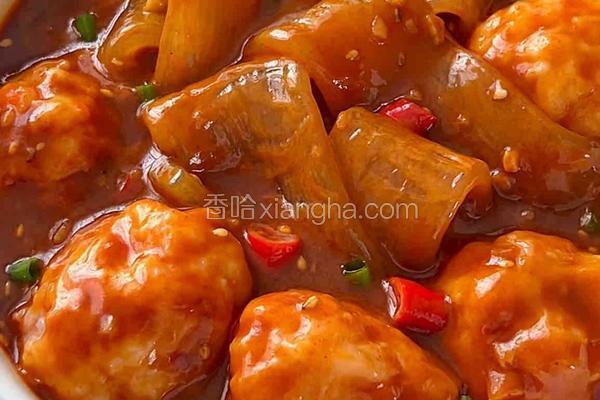 酸辣虾滑宽粉