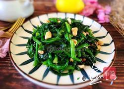 菠菜拌花生米的做法图解14