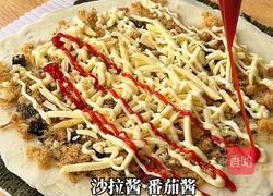 海苔肉松芝士卷的做法图解3