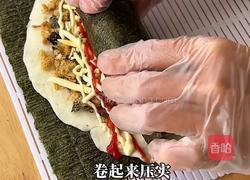海苔肉松芝士卷的做法图解5